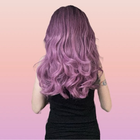 26” Muave Synthetic Wavy Dark Roots Fever Khloe Wig - Picture 2 of 11